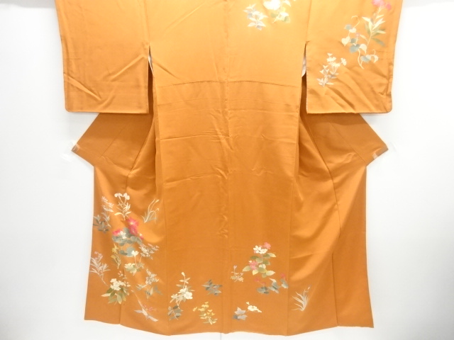 JAPANESE KIMONO / HOMONGI / FLORAL PLANTS